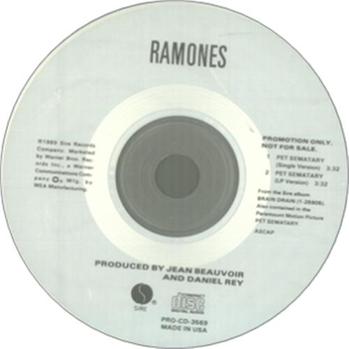 The Ramones Pet Sematary CD single (CD5 / 5") US RAMC5PE220085