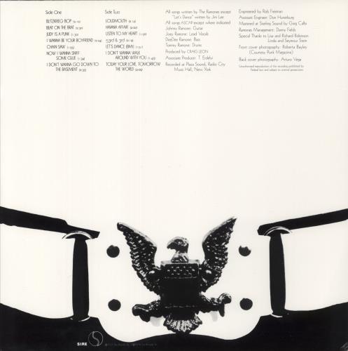 The Ramones Ramones - 180 Gram Vinyl vinyl LP album (LP record) US RAMLPRA877161