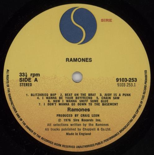 The Ramones Ramones - 1st - EX vinyl LP album (LP record) UK RAMLPRA791782