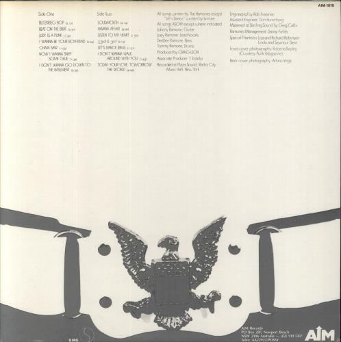 The Ramones Ramones - EX vinyl LP album (LP record) Australian RAMLPRA860466