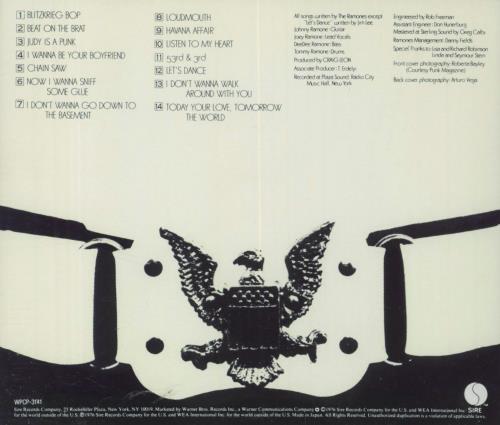 The Ramones Ramones CD album (CDLP) Japanese RAMCDRA831227