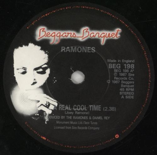 The Ramones Real Cool Time 7" vinyl single (7 inch record / 45) UK RAM07RE152094