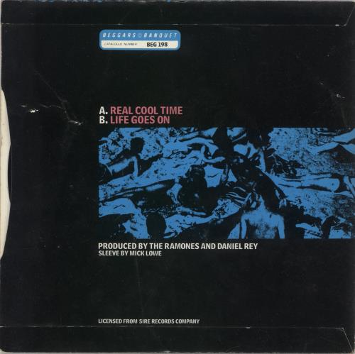 The Ramones Real Cool Time 7" vinyl single (7 inch record / 45) UK RAM07RE152094