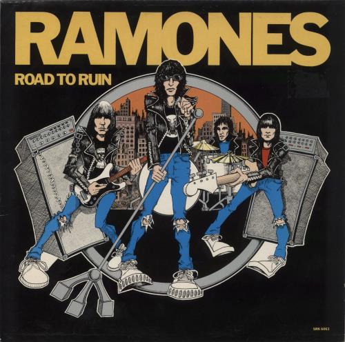 The Ramones Road To Ruin - Yellow Vinyl - VG vinyl LP album (LP record) UK RAMLPRO864185