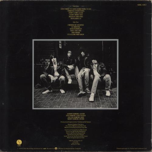 The Ramones Road To Ruin - Yellow Vinyl - VG vinyl LP album (LP record) UK RAMLPRO864185