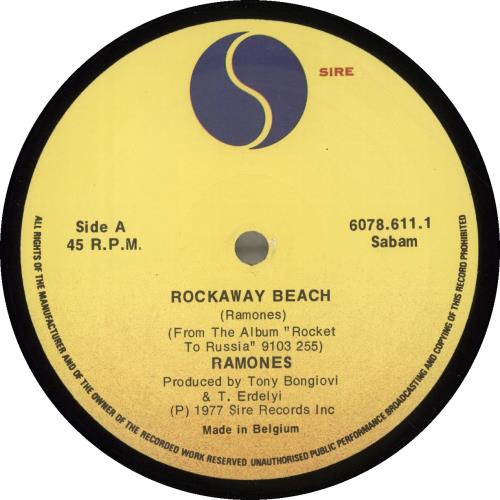 The Ramones Rockaway Beach 12" vinyl single (12 inch record / Maxi-single) Belgian RAM12RO694247