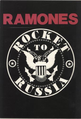 The Ramones Rocket To Russia Tour tour programme UK RAMTRRO690977