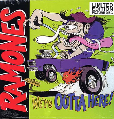 The Ramones We're Outta Here picture disc LP (vinyl picture disc album) German RAMPDWE294628
