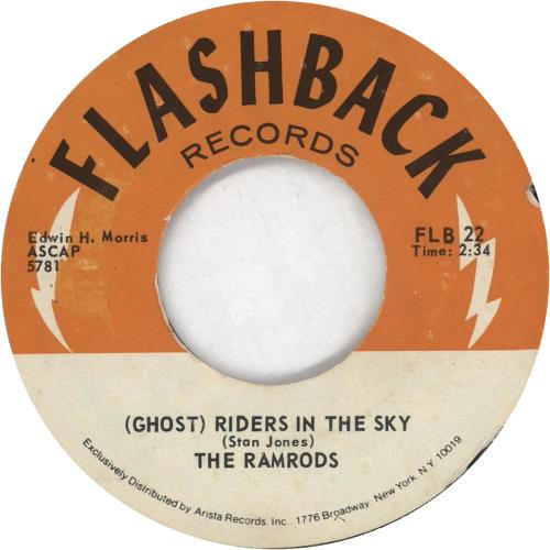 The Ramrods (Ghost) Riders In The Sky 7" vinyl single (7 inch record / 45) US 1RR07GH749068