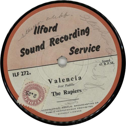 The Rapiers The Phantom Stage - Autographed 7" vinyl single (7 inch record / 45) UK U3Y07TH655337