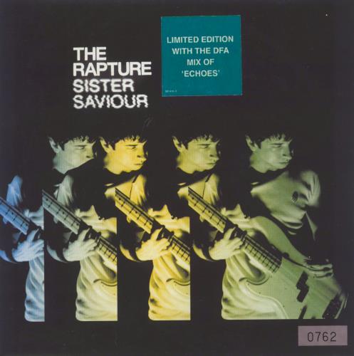 The Rapture Sister Saviour 7" vinyl single (7 inch record / 45) UK RPT07SI263714