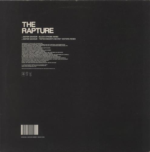 The Rapture Sister Saviour 12" vinyl single (12 inch record / Maxi-single) UK RPT12SI266894