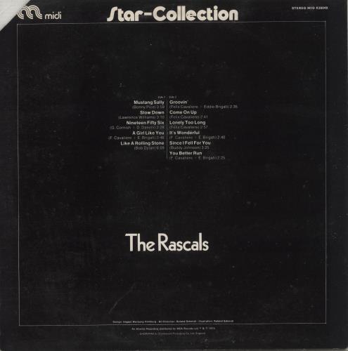 The Rascals (60s) Star-Collection vinyl LP album (LP record) UK RSCLPST656362