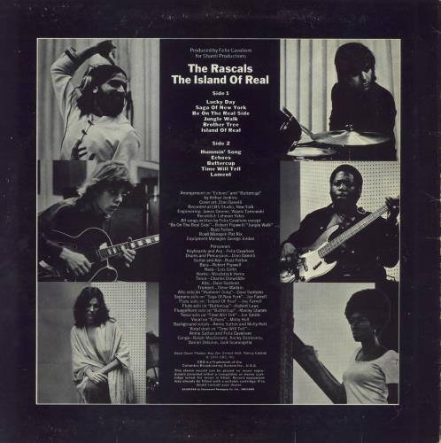 The Rascals (60s) The Island Of Real vinyl LP album (LP record) UK RSCLPTH827474