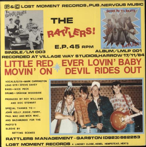 The Rattlers The Rattlers EP 7" vinyl single (7 inch record / 45) UK U8807TH820206