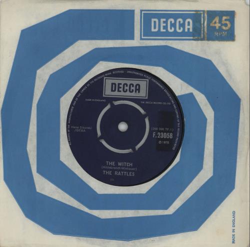 The Rattles The Witch 7" vinyl single (7 inch record / 45) UK 1RA07TH405525