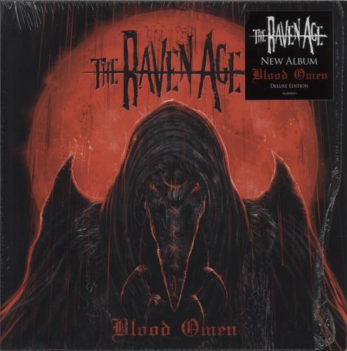 The Raven Age Blood Omen - Red & Black Splatter Vinyl - Autographed Print vinyl LP album (LP record) UK 9QKLPBL882109