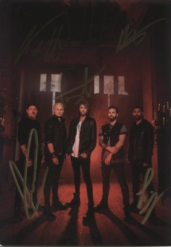 The Raven Age Blood Omen - Red & Black Splatter Vinyl - Autographed Print vinyl LP album (LP record) UK 9QKLPBL882109