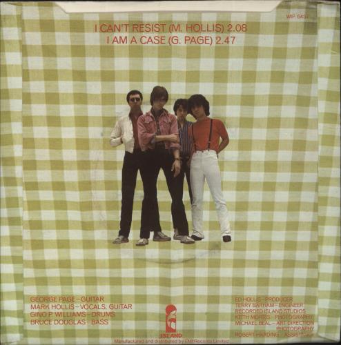 The Reaction I Can't Resist 7" vinyl single (7 inch record / 45) UK EAC07IC886757