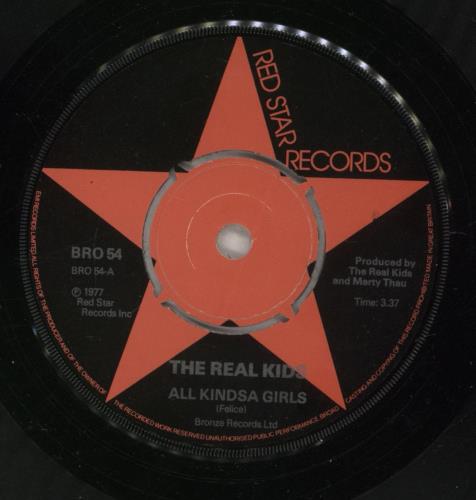 The Real Kids All Kindsa Girls 7" vinyl single (7 inch record / 45) UK KI107AL595368