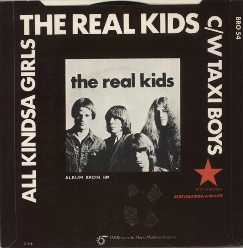 The Real Kids All Kindsa Girls 7" vinyl single (7 inch record / 45) UK KI107AL595368