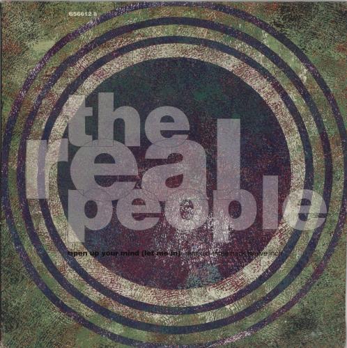The Real People Open Up Your Mind - Green Sleeve 12" vinyl single (12 inch record / Maxi-single) UK REP12OP82478