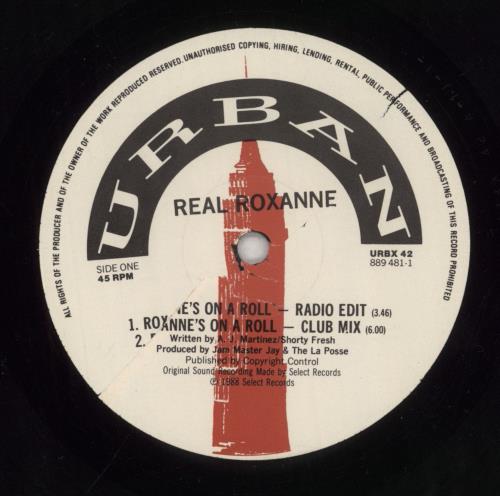 The Real Roxanne Roxanne's On A Roll 12" vinyl single (12 inch record / Maxi-single) UK RX012RO372297