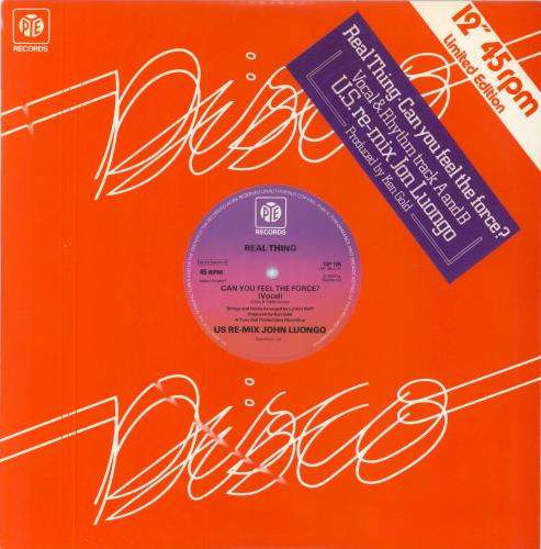 The Real Thing Can You Feel The Force? 12" vinyl single (12 inch record / Maxi-single) UK TE012CA516111