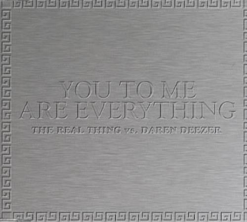 The Real Thing You To Me Are Everything CD single (CD5 / 5") German TE0C5YO334556