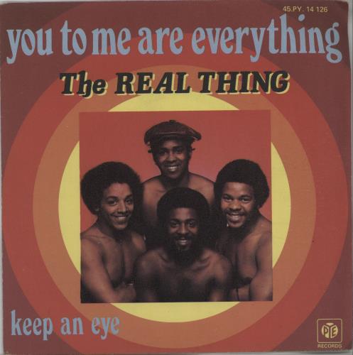 The Real Thing You To Me Are Everything 7" vinyl single (7 inch record / 45) French TE007YO656794