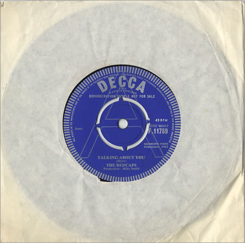 The Redcaps Talking About You 7" vinyl single (7 inch record / 45) UK RQP07TA487269