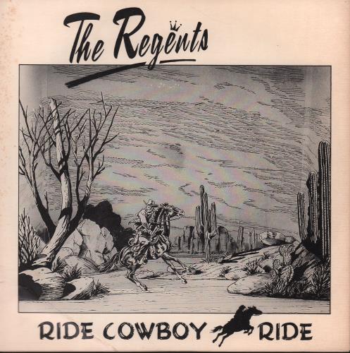 The Regents Ride Cowboy Ride - Pink-toned sleeve 7" vinyl single (7 inch record / 45) UK RGT07RI653192