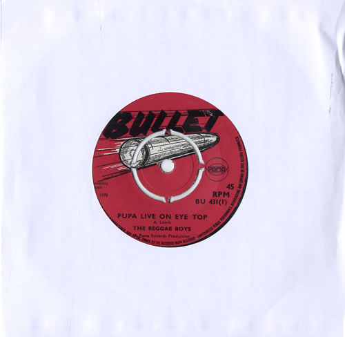 The Reggae Boys Pupa Live On Eye Top 7" vinyl single (7 inch record / 45) UK VLP07PU561341