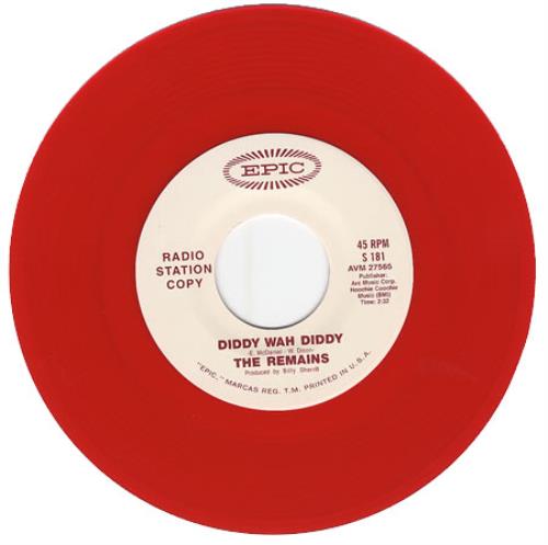 The Remains Diddy Wah Diddy / Once Before 7" vinyl single (7 inch record / 45) US RE207DI361847