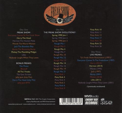 The Residents Freak Show 3-CD album set (Triple CD) UK RSD3CFR776099