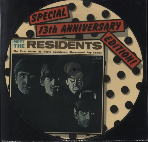 The Residents Meet The Residents picture disc LP (vinyl picture disc album) US RSDPDME721399