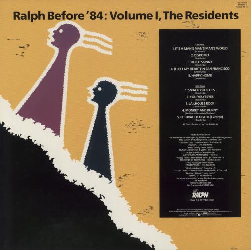 The Residents Ralph Before '84: Volume 1 vinyl LP album (LP record) German RSDLPRA439182