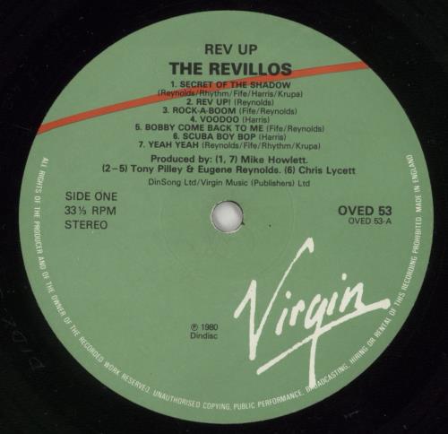 The Revillos Rev Up vinyl LP album (LP record) UK RVLLPRE731372