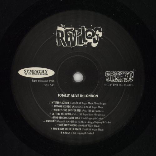 The Revillos Totally Alive vinyl LP album (LP record) US RVLLPTO767884