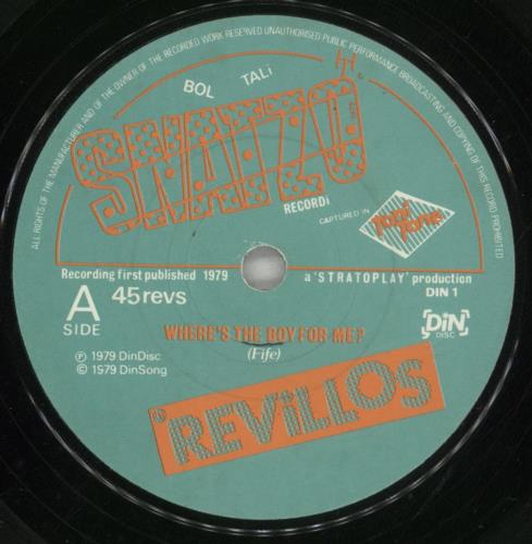 The Revillos Where's The Boy For Me? 7" vinyl single (7 inch record / 45) UK RVL07WH87479