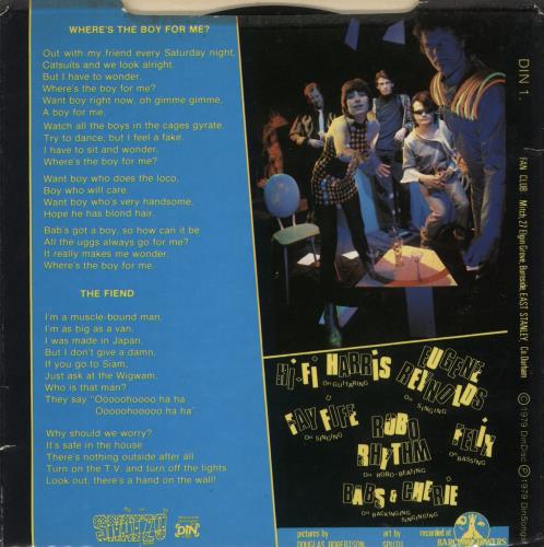 The Revillos Where's The Boy For Me? 7" vinyl single (7 inch record / 45) UK RVL07WH87479