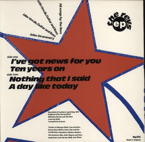 The Revs The Revs EP 12" vinyl single (12 inch record / Maxi-single) UK R/V12TH777216
