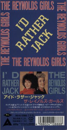 The Reynolds Girls I'd Rather Jack 3" CD single (CD3) Japanese RNGC3ID652244