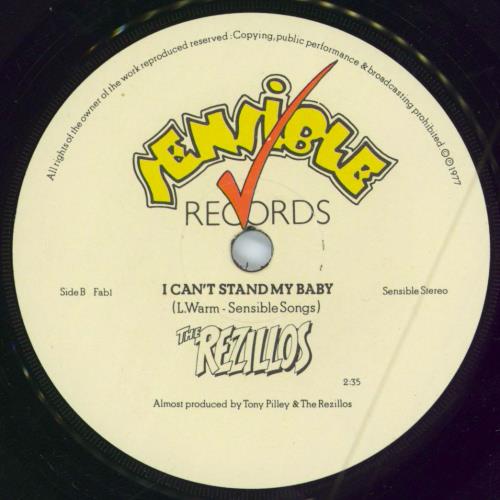 The Rezillos I Can't Stand My Baby - Numbered p/s 7" vinyl single (7 inch record / 45) UK REZ07IC139960