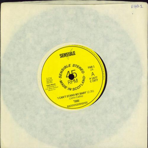 The Rezillos I Can't Stand My Baby 7" vinyl single (7 inch record / 45) UK REZ07IC778792