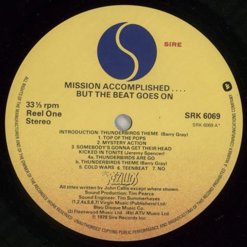 The Rezillos Mission Accomplished... But the Beat Goes On vinyl LP album (LP record) UK REZLPMI109673