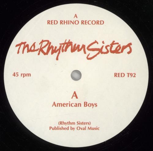 The Rhythm Sisters American Boys 12" vinyl single (12 inch record / Maxi-single) UK YHY12AM688382
