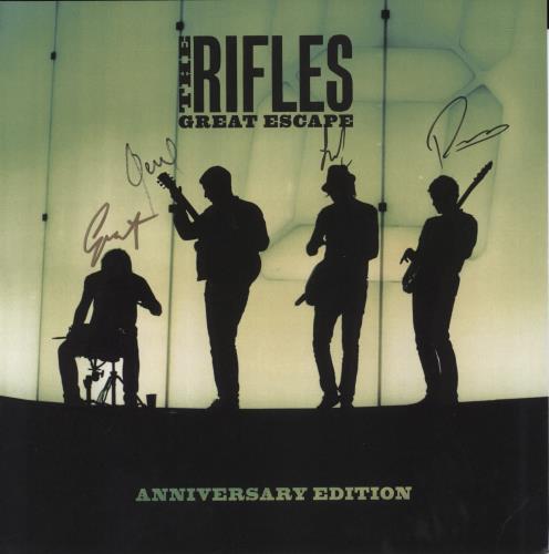 The Rifles Great Escape - Neon Green Vinyl + Autographed Test Pressing + Autographed Print 3-LP vinyl record set (Triple LP Album) UK IFL3LGR881399