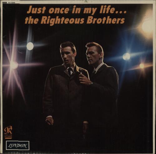 The Righteous Brothers Just Once In My Life vinyl LP album (LP record) UK TRBLPJU662136