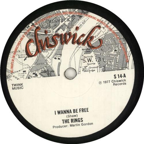 The Rings I Wanna Be Free - 2nd 7" vinyl single (7 inch record / 45) UK VU107IW737268